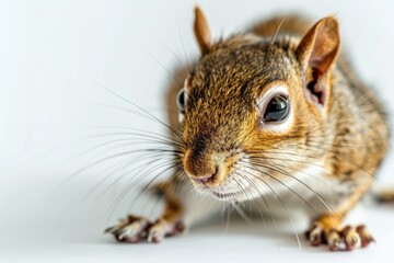 Poster - Close-up of a small mammal's face with fur and whiskers, often used in nature or wildlife photography