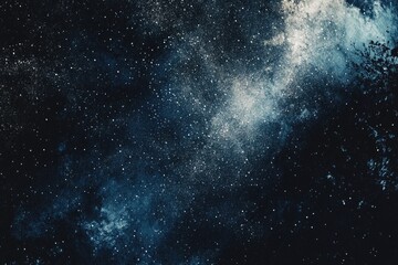Poster - A dark blue night sky filled with countless stars