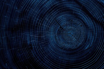 Poster - A dark blue background featuring a circular design element