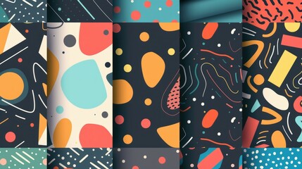 Poster - colorful abstract designs