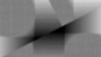 Leinwandbilder - Abstract modern gray noise background design with layers of textured white transparent material in squares shapes in random geometric pattern
