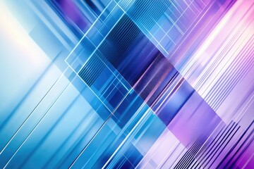 Poster - a unique blue and pink abstract background featuring lines
