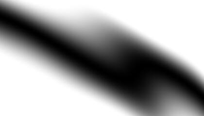 Poster - Blurred transparent gradient background. Elegant black wavy line on Transparent png overlay background