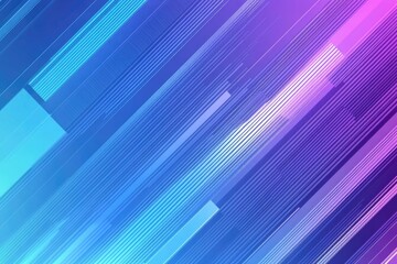 Poster - blue and pink abstract background with lines