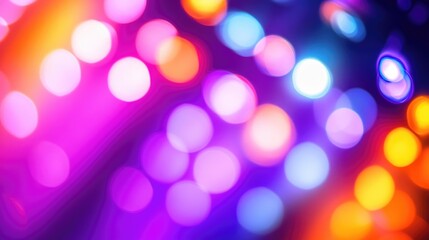 Aufkleber - A blurred image of multiple strings of lights, ideal for representing a festive atmosphere or background