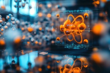 Poster - Exploring atomic structure through digital visualization in a modern scientific laboratory