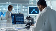 © Kateryna - Genetic Testing Laboratory with Scientist and Equipment
