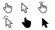 © TeoPan - Computer mouse click cursor gray arrow icons set and loading icons. Cursor icon. Vector illustration. Mouse click cursor collection.