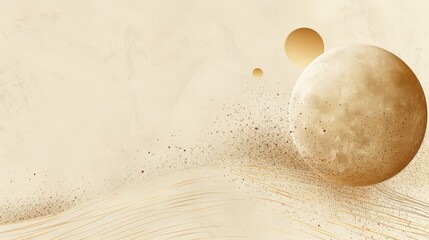 Fototapete - A banner template featuring a subtle, elegant pattern with a wide white space in the center, providing a perfect area for text