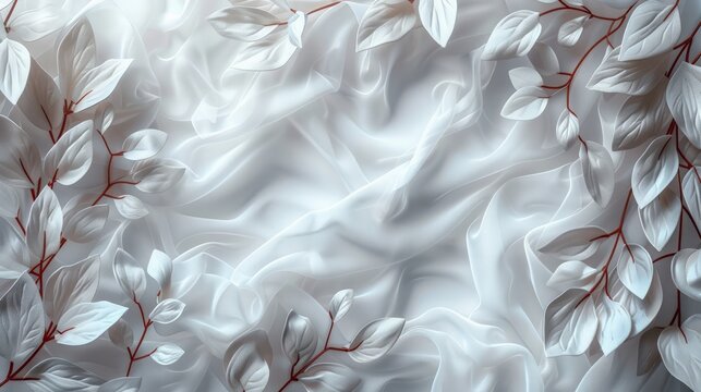A banner template featuring a subtle, elegant pattern with a wide white space in the center, providing a perfect area for text
