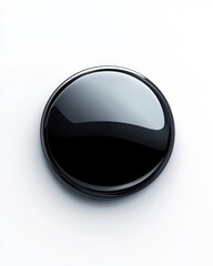 Aufkleber - A sleek, modern button design with a glossy finish on a white background, ideal for various projects.