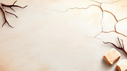 Poster - Vintage grunge paper texture background with natural wear and subtle cracks, displayed for an aged design effect.