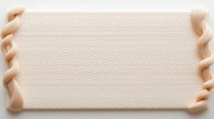Poster - artist canvas texture background with visible weave and smooth surface, perfect for creating artistic backgrounds or project designs, displayed on white.