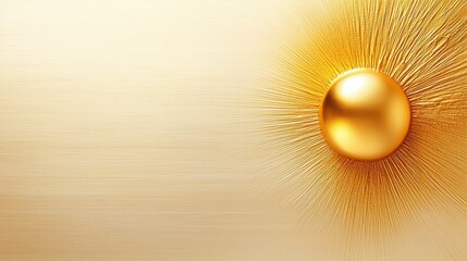 Poster - metallic gold paint texture background, with hints of shimmer, shown on a crisp white background.