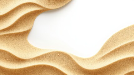 Poster - Seamless sand texture background with natural patterns and fine grains, ideal for beach or nature-themed designs, displayed on a white backdrop.
