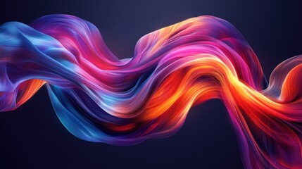 Poster - abstract loop shape accessories creativity technology.