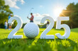 © Anna - Numbers 2025 with a golf ball standing on the field