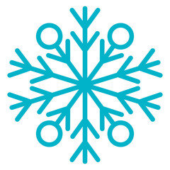 Wall Mural - Snowflake icon vector isolated on white background.
