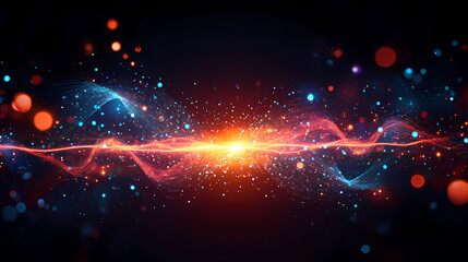 Wall Mural - brain neurons insight conceptual abstract with glowing synaptic connections and futuristic energy sp