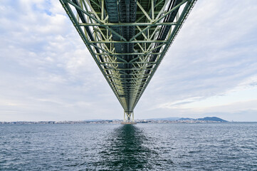 日本兵庫の明石海峡大橋