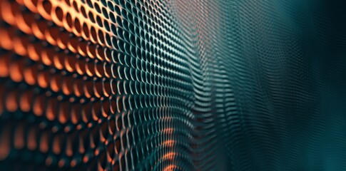 Poster - A close up of a patterned surface with a blue background