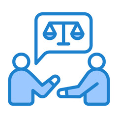 Wall Mural - Legal Negotiation Icon