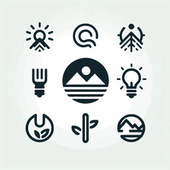 Illustration vector set of icons for web design