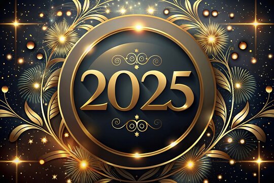 Happy New Year 2025! Group of friends party for New Year's Eve