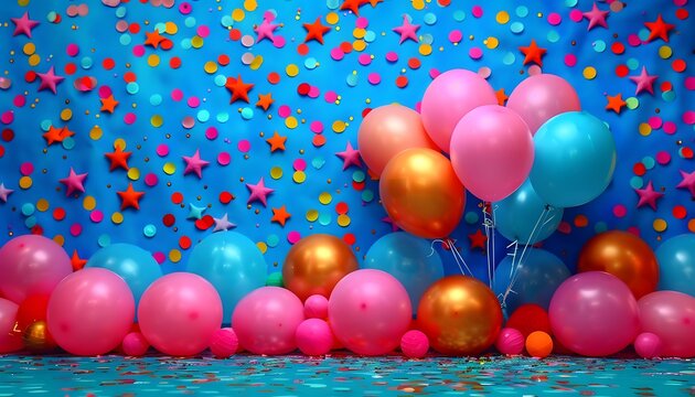 Celebratory balloons for birthdays add a festive touch.