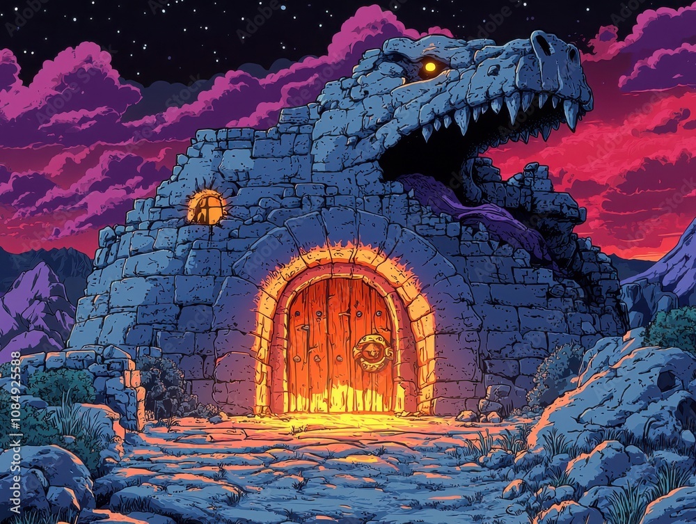 Epic quest for treasure exploring the hidden dragon lair cave filled ...