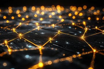 Poster - Dynamic data flow visualization digital realm abstract graphic design futuristic environment close-up perspective innovative concept for enhanced user engagement