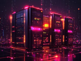 Poster - Enhancing digital infrastructure scalable cloud hosting platform with virtual servers for modern businesses