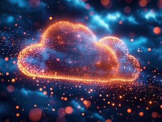 Poster - Maximize performance with a scalable cloud hosting platform featuring virtual servers for businesses in the tech industry