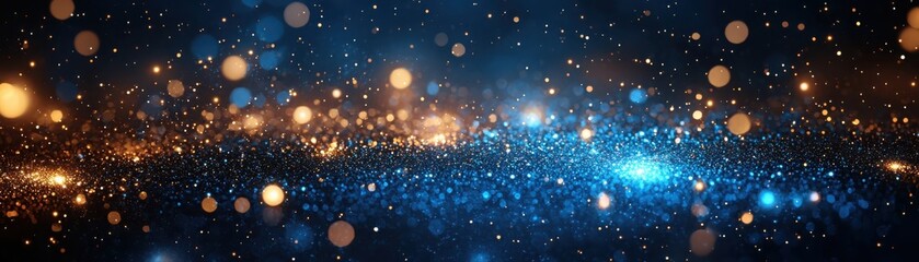 Poster - Creating a sophisticated blue abstract illustration digital art studio graphic design creative space artistic perspective generative art concept