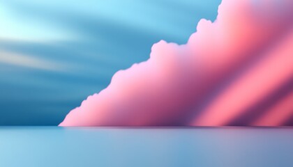 Wall Mural - Colorful clouds at sunset reflecting on calm ocean water create a serene atmosphere