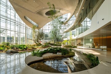 Poster - Principles of organic architecture used in a new publication. Generative Ai