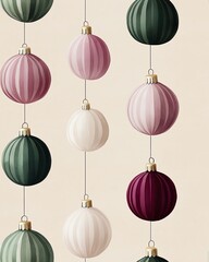 Wall Mural - A seamless Pattern Colorful decorative ornaments in various shapes, creating a festive atmosphere.