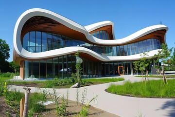 Poster - Principles of organic architecture used in a new publication. Generative Ai