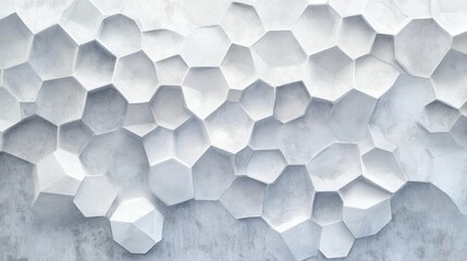 Aufkleber - Abstract white geometric pattern on a grey background.