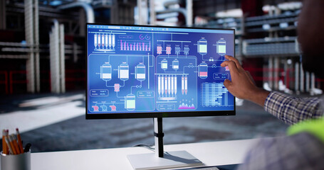 Poster - Oil And Gas Industry Automation