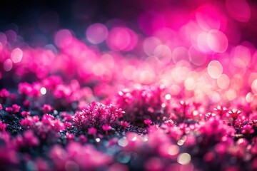 Poster - Abstract Pink and Black Background with Tilt-Shift Photography Effect for Modern Art and Design Purposes, Showcasing Soft Blurs and Vivid Colors for Enhanced Aesthetic Appeal