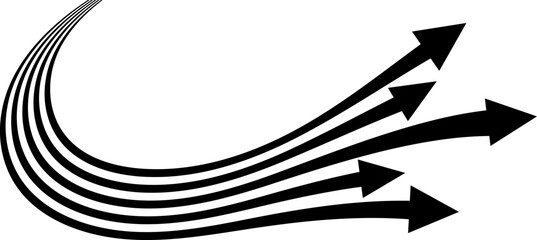 Wall Mural - abstract perspective line stripes arrow with 3d dimensional effect