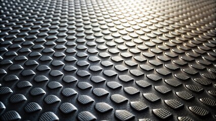 Poster - Minimalist Photography of a Flat Black Rugged Plastic Surface with Decorative Bumpy Texture Ideal for Modern Design and Abstract Art Backgrounds
