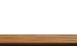 © pornchai - empty wooden table front view isolated PNG transparent.