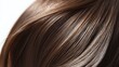 © pornsawan - Beautiful model girl with Brown hair strand,silky healthy chestnut wavy hair strand,hair wavy ribbon, with smooth,Keratin straightening,Treatment,straight long hair,procedures,Smooth hairstyle.