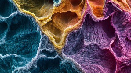Wall Mural - abstract colorful textures inspired by nature. intricate patterns create a feeling of depth and comp