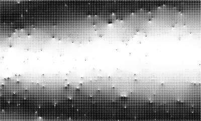 Poster - Subtle halftone vector texture overlay. Monochrome abstract splattered background.