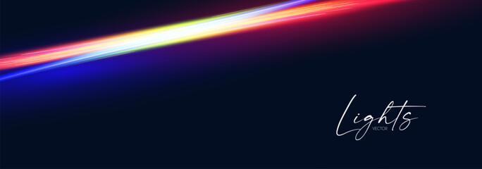 Wall Mural - Motion light effect. Shining magic background and liquid speed light.