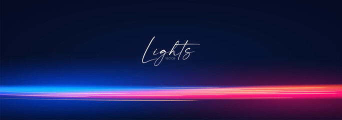 Wall Mural - Motion light effect. Shining magic background and liquid speed light.