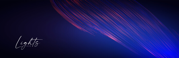 Wall Mural - Motion light effect. Shining magic background and liquid speed light.